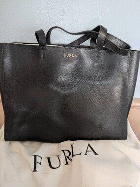 Black Furla Tote Bag With Tags Attached